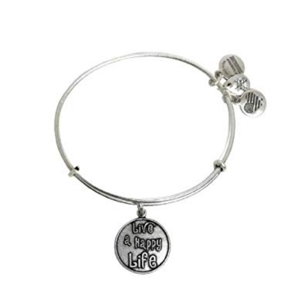 Live a happy life alex and ani bracelet